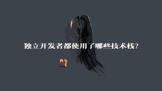 独立开发者都使用了哪些技术栈？